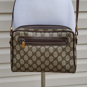 Gucci GG Web Supreme Front Pocket Crossbody Bag